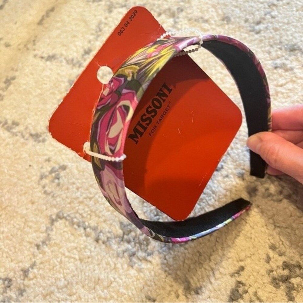 Missoni for Target Floral Pink and Green Wide Headband